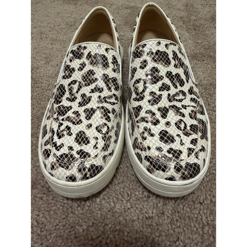 Vionic Dinora Leopard Print Snakeskin Embossed Slip On Platform Sneakers 7 - Picture 7 of 8